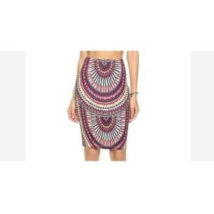 Mara Hoffman El Mundo Tribal Print Jersey Skirt Size Small